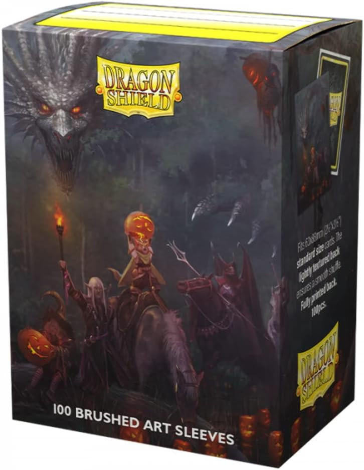 Aracane Tinmen Dragon Shields: (100) Brushed Art - Halloween Dragon 2022